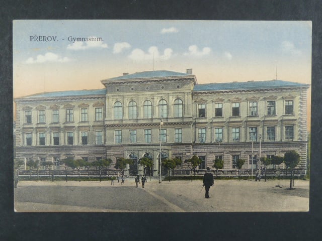 Přerov, bar. pohl. Gymnasium, prošlá
