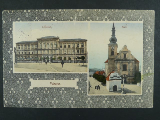 Přerov, bar. dvouáběrová pohl., prošlá