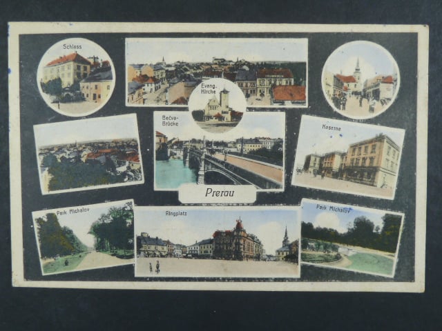 Přerov, bar. vícezáběrová pohl., prošlá