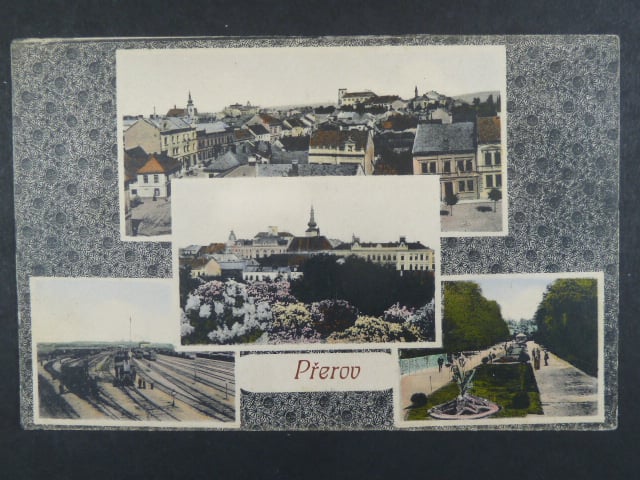 Přerov, bar. vícezáběrová pohl., neprošlá