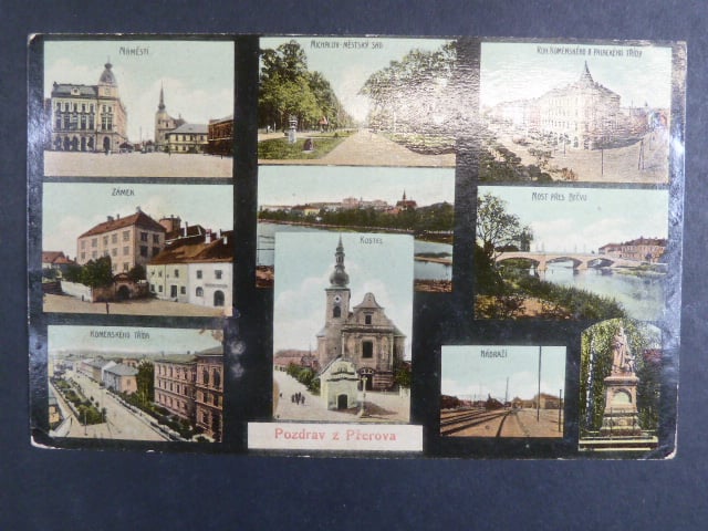 Přerov, bar. vícezáběrová pohl., prošlá
