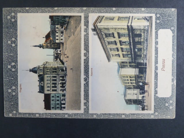 Přerov, bar. dvouáběrová pohl., prošlá