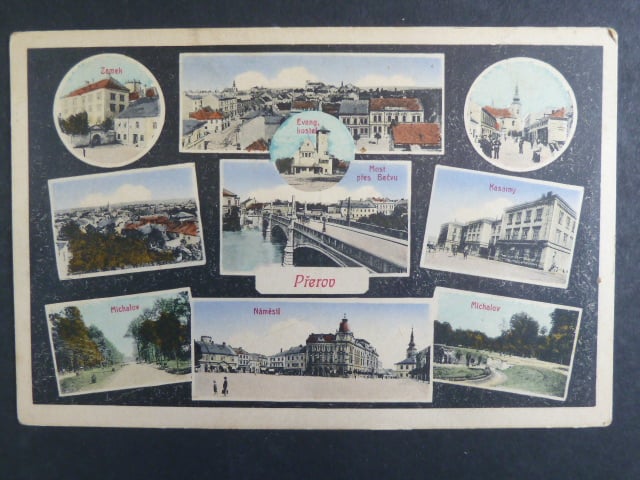 Přerov, bar. vícezáběrová pohl., neprošlá
