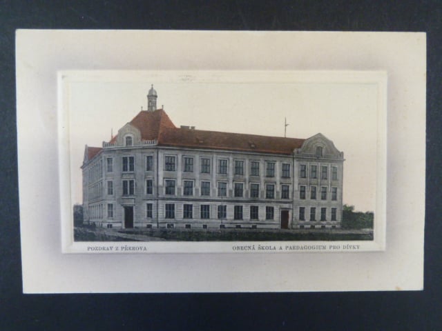 Přerov, bar. pohl. obecná škola, prošlá