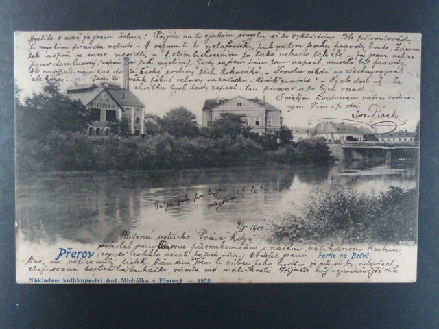 Přerov, čb. pohl. Pivovar, prošlá