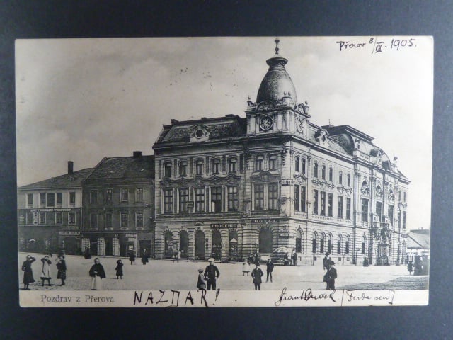 Přerov, čb. pohl. Ringplatz, prošlá