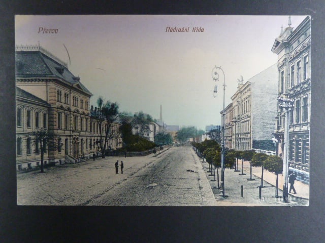 Přerov, bar. pohl. Nádražní třída, prošlá