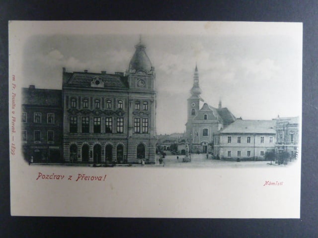 Přerov, čb. pohl. Náměstí, neprošlá
