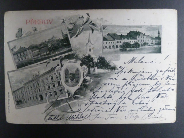 Přerov, čb. vícezáběrová pohl., prošlá 1898
