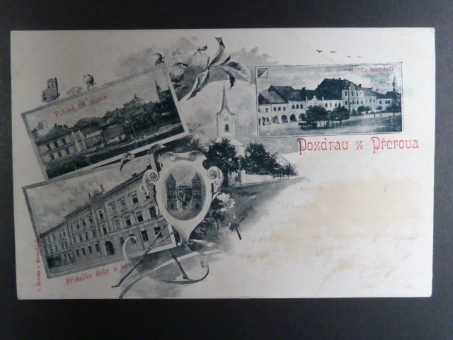 Přerov, čb. vícezáběrová pohl., neprošlá