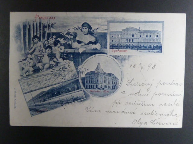 Přerov, čb. vícezáběrová pohl., prošlá 1898