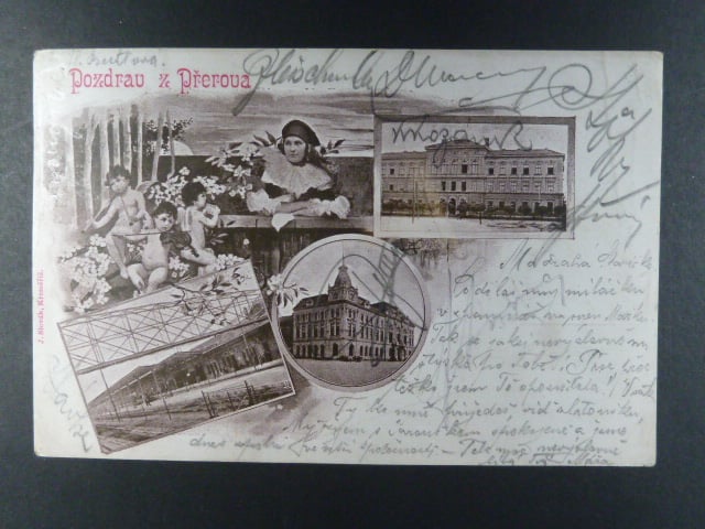 Přerov, čb. vícezáběrová pohl., prošlá 1901