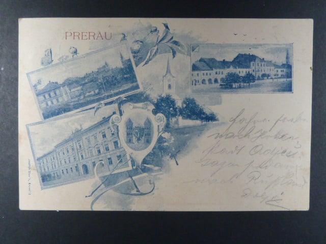 Přerov, čb. vícezáběrová pohl., prošlá 1898