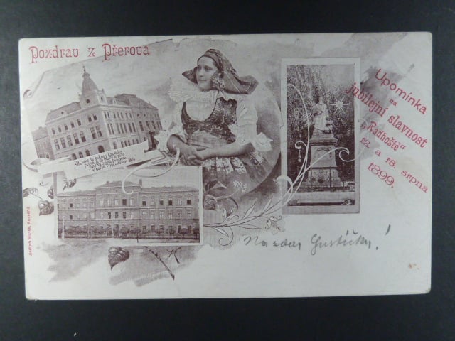 Přerov, čb. vícezáběrová pohl., prošlá 1899