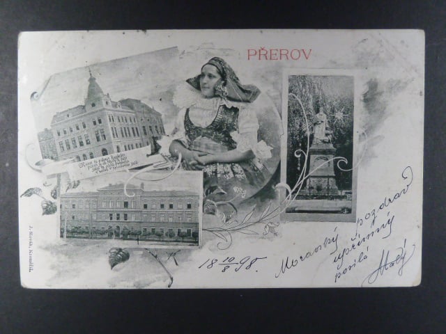 Přerov, čb. vícezáběrová pohl., prošlá 1898