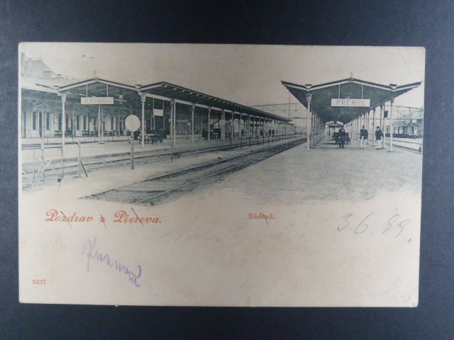 Přerov, bar. pohl. Nádraží, prošlá 1899