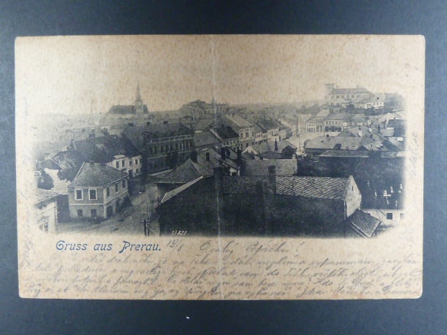 Přerov, čb. pohl., prošlá, zlomená