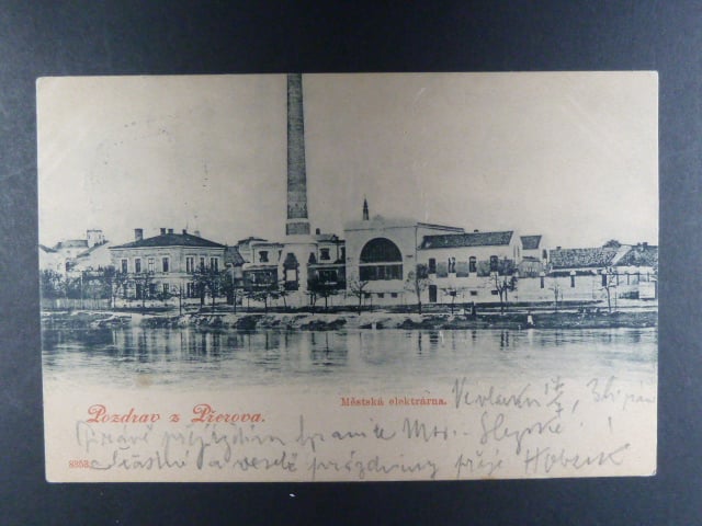 Přerov, bar. pohl. Elektrárna, prošlá 1899