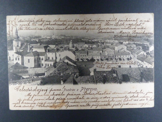 Přerov, čb. pohl. Náměstí, prošlá