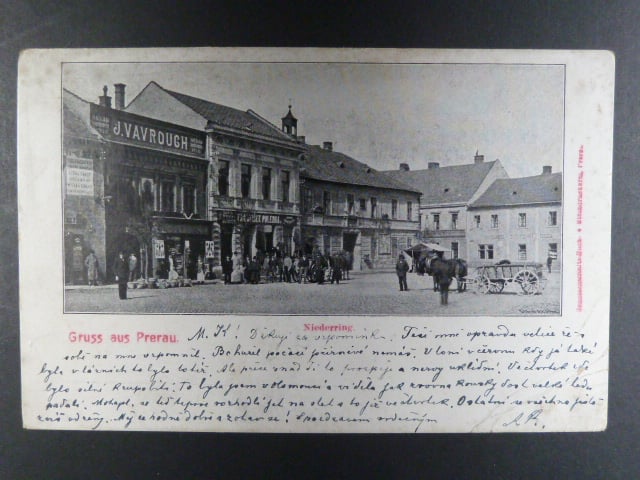 Přerov, čb. pohl. Niederring, prošlá