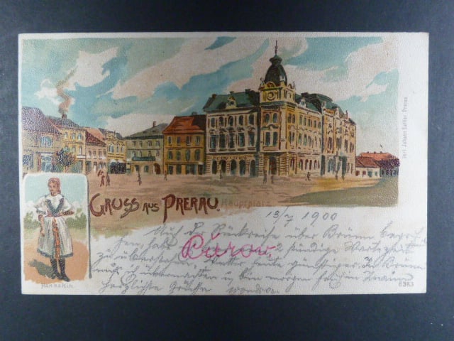 Přerov, bar. pohl., prošlá 1900