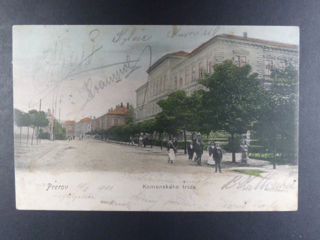 Přerov, bar. pohl. Komenského třída, prošlá