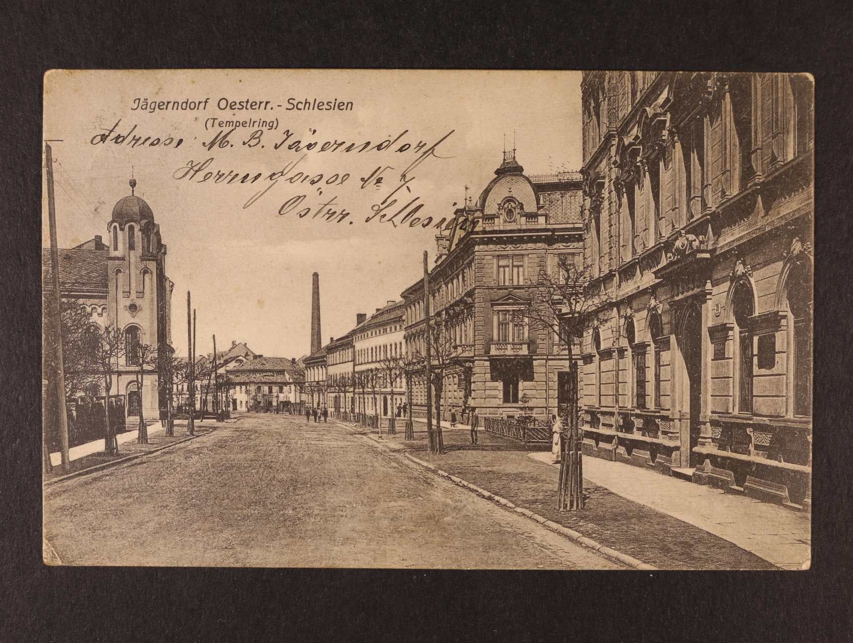 Krnov, okr. Bruntál - jednobar. pohl. prošlá 1910