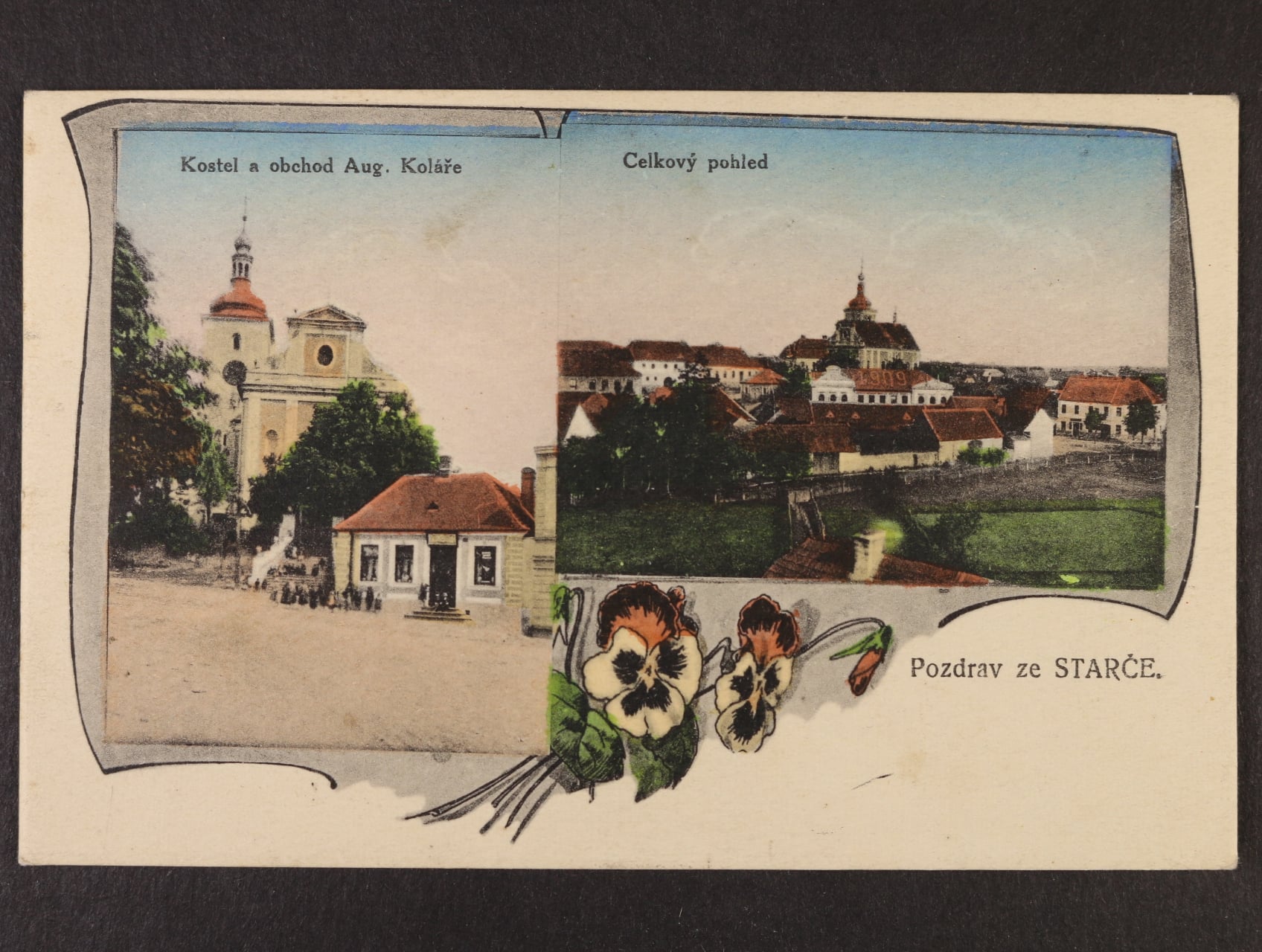 Stařeč okr. Třebíč, použitá 1919