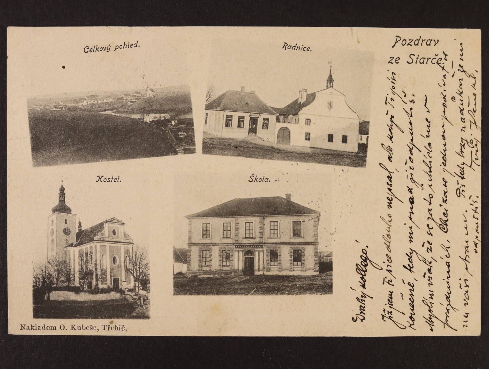 Stařeč okr. Třebíč, použitá 1901