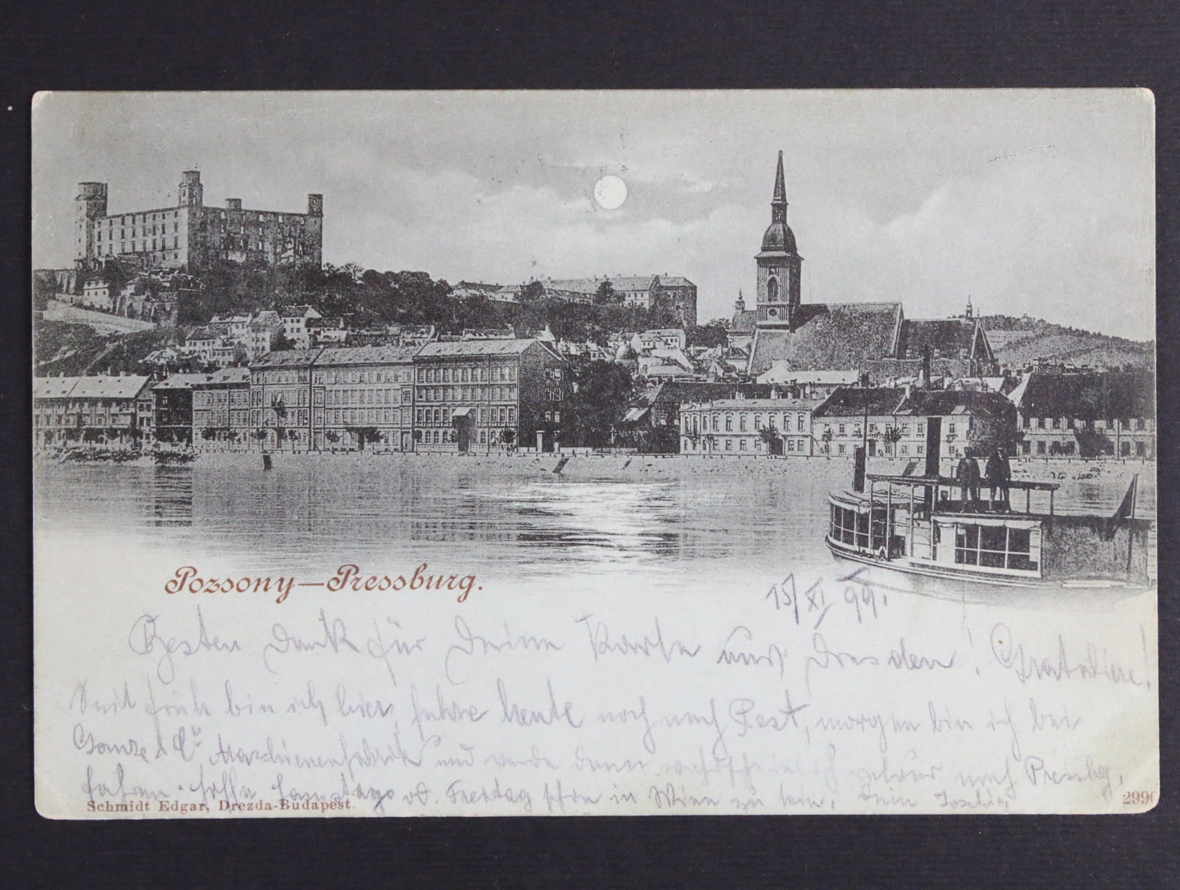 Bratislava, (Pozsony), prošlá 1899