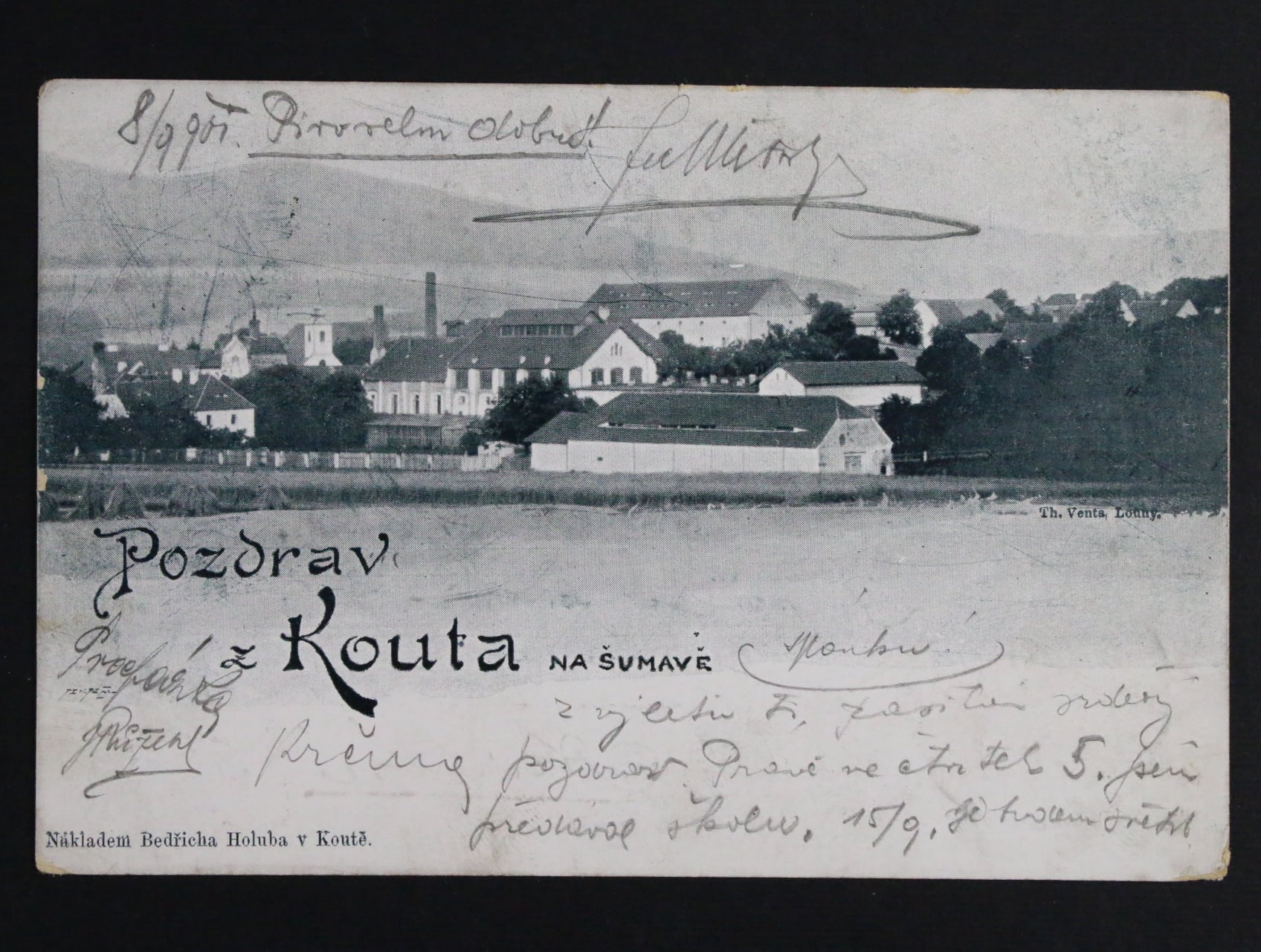Kout na Šumavě okr. Domažlice, prošlá 1901