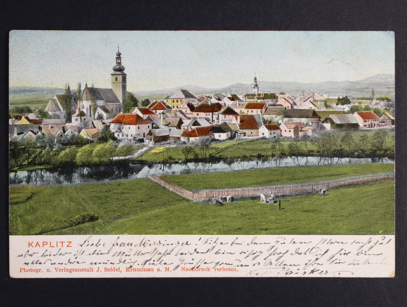 Kaplice okr. Český Krumlov, prošlá 1901