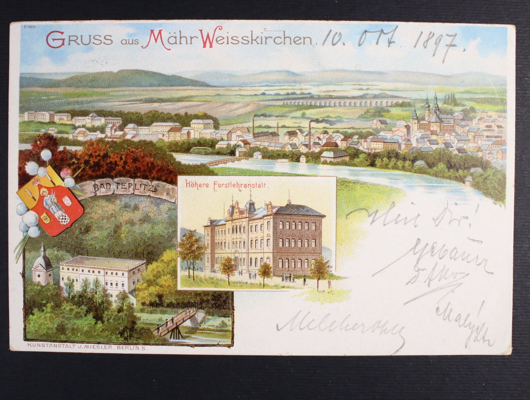Hranice na Moravě, okr. Přerov, prošlá 1897