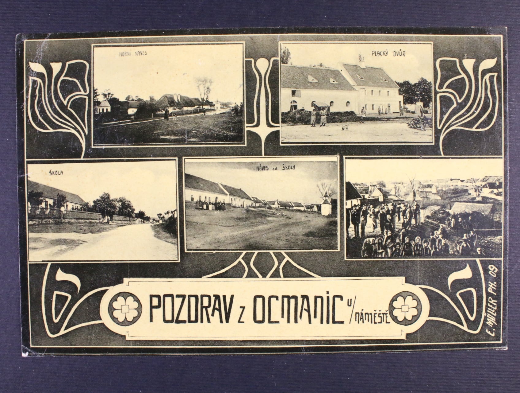 Ocmanice, okr. Třebíč, prošlá 1909