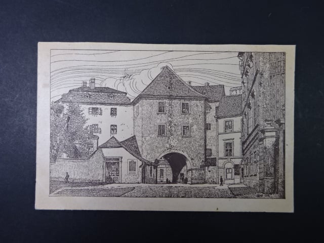 Brno - Orlí ulice (Adlergasse) - Měníská brána, prošlá