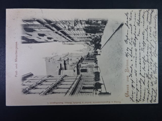 Brno - Poštovská ulice (Postgasse), prošlá 1899