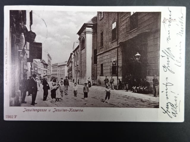 Brno - Jezuitská (Jesuitengasse), prošlá 1900