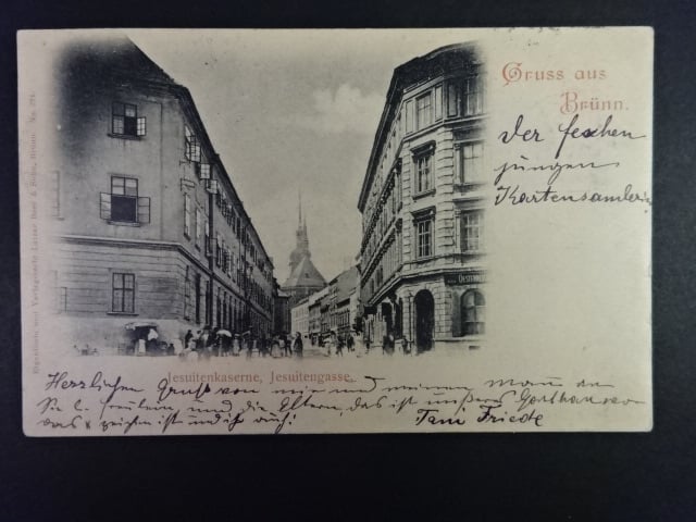 Brno - Jezuitská (Jesuitengasse), prošlá 1899