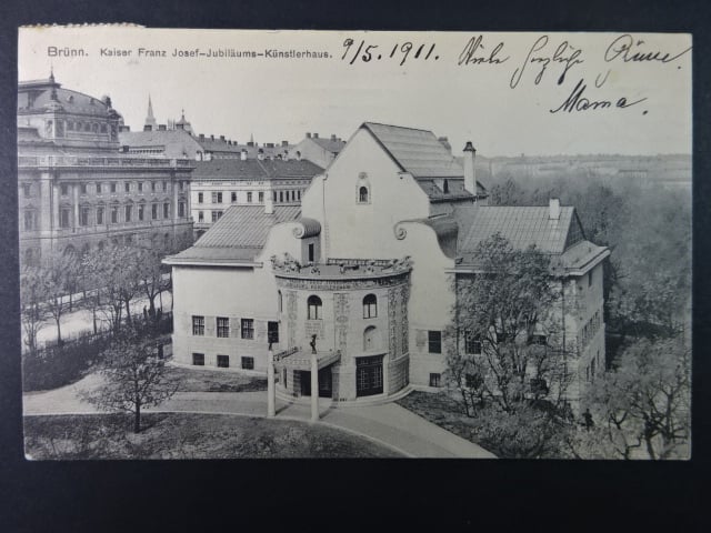 Brno - Malinovského nám. (Theaterplatz), prošlá 1911