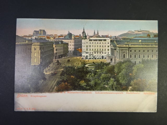 Brno - Malinovského nám. (Theaterplatz), prošlá 1906