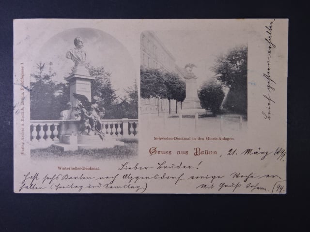 Brno - Koliště (Glacis) sady, prošlá 1899
