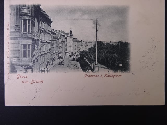 Brno - Koliště (Franzenglacis), prošlá 1898