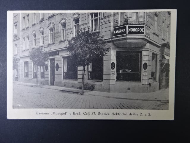 Brno - Cejl (Zeile) kavárna Monopol, prošlá