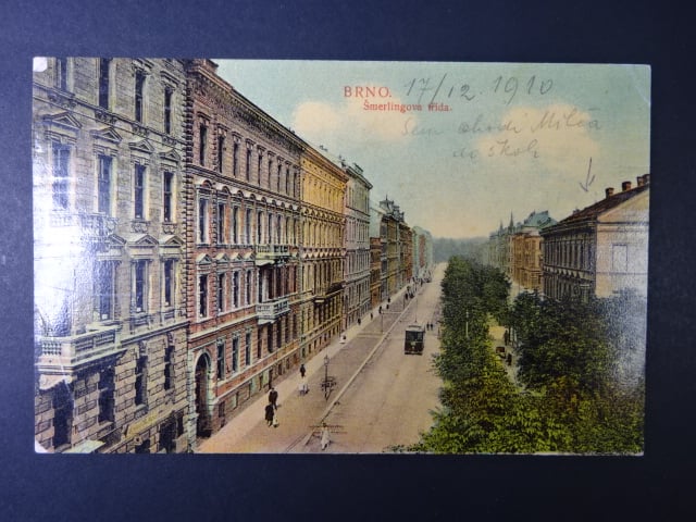 Brno - Třída Kpt. Jaroše (Schmerlingova - Schmerlingstrasse), prošlá 1910