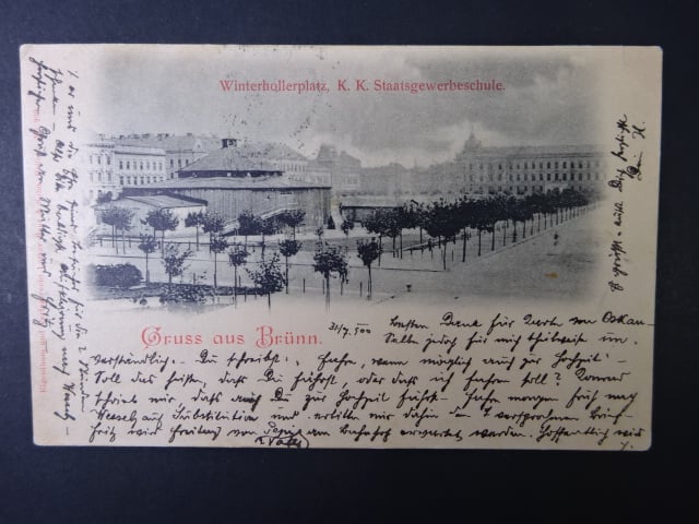 Brno - Náměstí 28.října (Winterhollerplatz), prošlá 1900