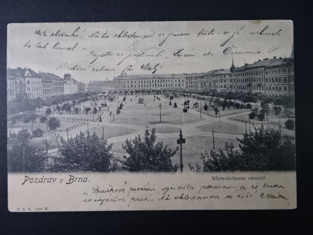 Brno - Náměstí 28.října (Winterhollerplatz), prošlá 1906