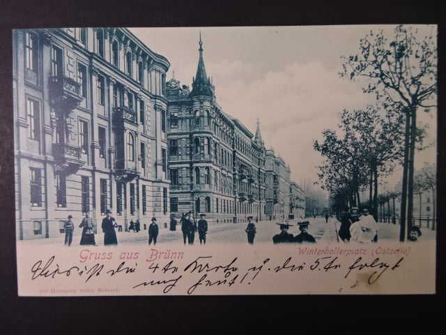 Brno - Náměstí 28.října (Winterhollerplatz), prošlá 1900