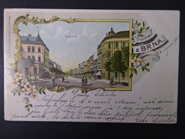 Brno - Lidická ulice (Nová ulice), prošlá 1900