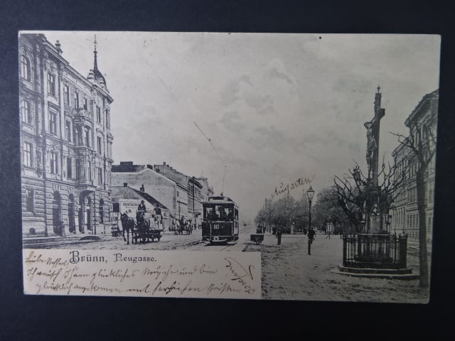 Brno - Lidická ulice (Nová ulice), prošlá 1904