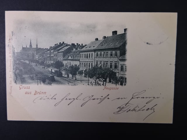 Brno - Lidická ulice (Nová ulice), prošlá 1898